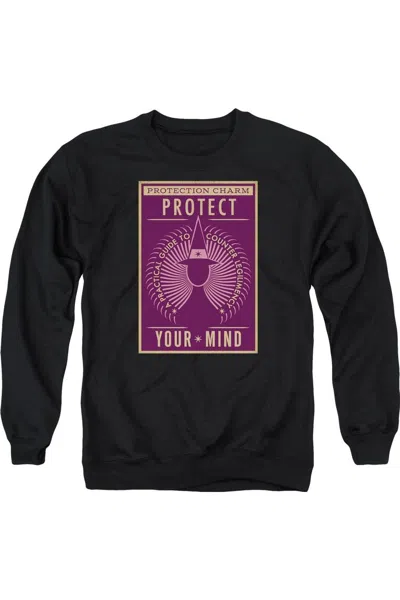 Gildan Fantastic Beasts Protect Your Mind Adult Crewneck Sweatshirt In Black