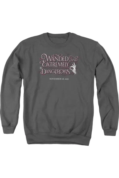 Gildan Fantastic Beasts Wanded Adult Crewneck Sweatshirt In Pink