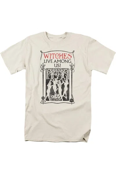 Gildan Fantastic Beasts Witches Live Among Us Short Sleeve Adult Tee / T-shirt In White