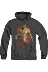 Gildan Flash Kid Flash Adult Heather Hoodie / Hooded Sweatshirt In Black