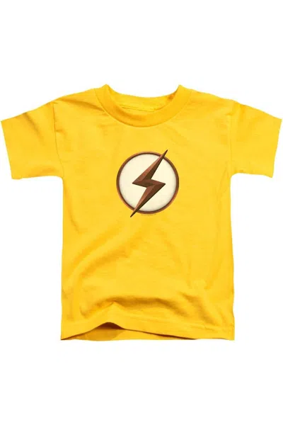 Gildan Flash Kid Flash Logo Short Sleeve Juvenile Tee / T-shirt In Yellow