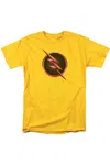 Gildan Flash Reverse Flash Logo Short Sleeve Adult Tee / T-shirt In Yellow