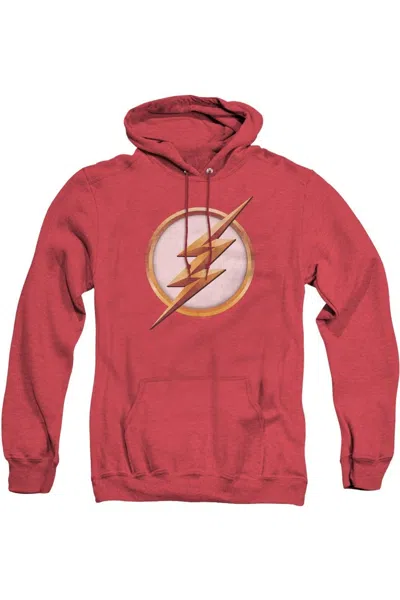 Gildan Flash Season 4 Logo Adult Heather Hoodie / Hooded Sweatshirt In Red
