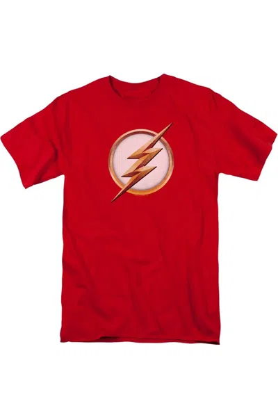 Gildan Flash Season 4 Logo Short Sleeve Adult Tee / T-shirt In Red