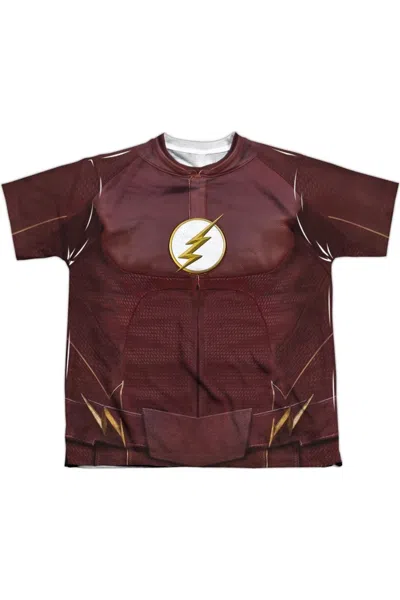 Gildan Kids' Flash Season Four Uniform (front/back Print) Short Sleeve Youth Poly Crew Tee / T-shirt In Animal Print