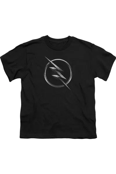 Gildan Kids' Flash Zoom Logo Short Sleeve Youth Tee / T-shirt In Black