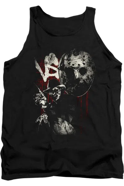 Gildan Freddy Vs Jason Scratches Adult Tank Top In Black