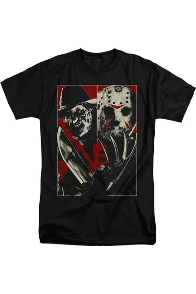 Gildan Freddy Vs Jason Short Sleeve Adult Tall T-shirt In Black