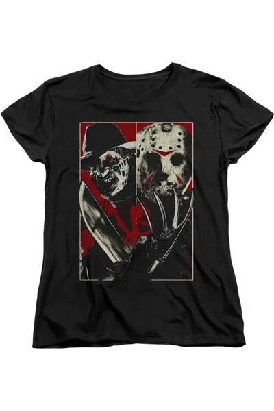 Gildan Freddy Vs Jason Short Sleeve Women´s T-shirt In Black