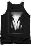 Gildan Freddy Vs Jason Silhouettes Adult Tank Top In Black