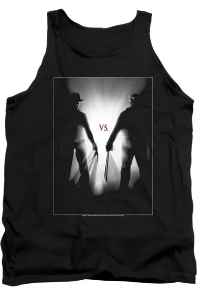 Gildan Freddy Vs Jason Silhouettes Adult Tank Top In Black