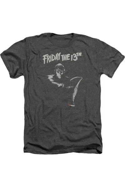 Gildan Friday The 13th Ax Adult Heather T-shirt In Gray