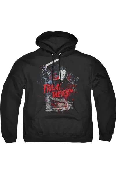 Gildan Friday The 13th Cabin Adult Pull Over Hoodie In Black