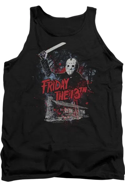 Gildan Friday The 13th Cabin Adult Tank Top In Black