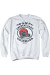 Gildan Friday The 13th Camp Counselor Adult Crewneck Sweatshirt In White