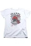 Gildan Friday The 13th Camp Counselor Victim Short Sleeve Womens T-shirt In White