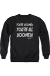 Gildan Friday The 13th Doomed Adult Crewneck Sweatshirt In Black