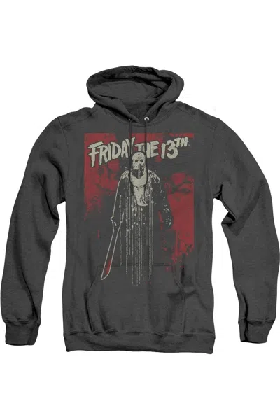 Gildan Friday The 13th Drip Adult Heather Hoodie / Hooded Sweatshirt In Black