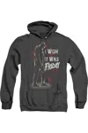Gildan Friday The 13th I Wish It Was Friday Adult Heather Hoodie In Black