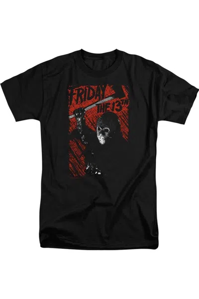Gildan Friday The 13th Jason Lives Short Sleeve Adult Tall T-shirt In Black