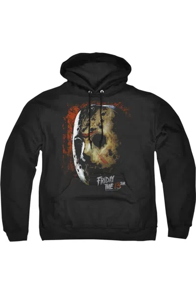 Gildan Friday The 13th Mask Of Death Adult Pull Over Hoodie In Black