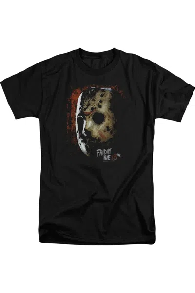 Gildan Friday The 13th Mask Of Death Short Sleeve Adult Tall T-shirt In Black