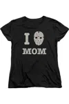 Gildan Friday The 13th Mommas Boy Short Sleeve Women´s Tee / T-shirt In Black