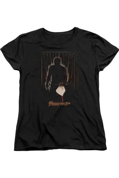 Gildan Friday The 13th Part 3 Poster Short Sleeve Womens T-shirt In Black