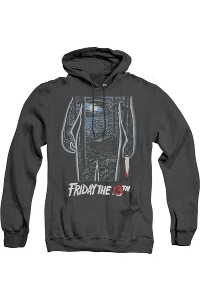 Gildan Friday The 13th Poster Adult Heather Hoodie In Black