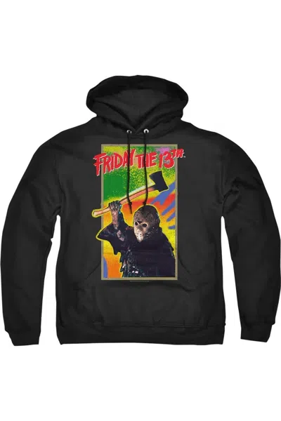 Gildan Friday The 13th Retro Game Adult Pull Over Hoodie In Black