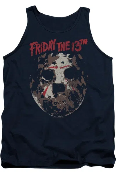 Gildan Friday The 13th Rough Mask Adult Tank Top In Blue
