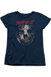Gildan Friday The 13th Rough Mask Short Sleeve Women´s Tee / T-shirt In Blue