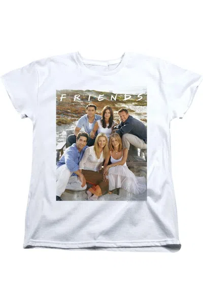 Gildan Friends Lifes A Beach Short Sleeve Women´s Tee / T-shirt In White