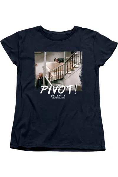 Gildan Friends Pivot Short Sleeve Womens Tee / T-shirt In Blue