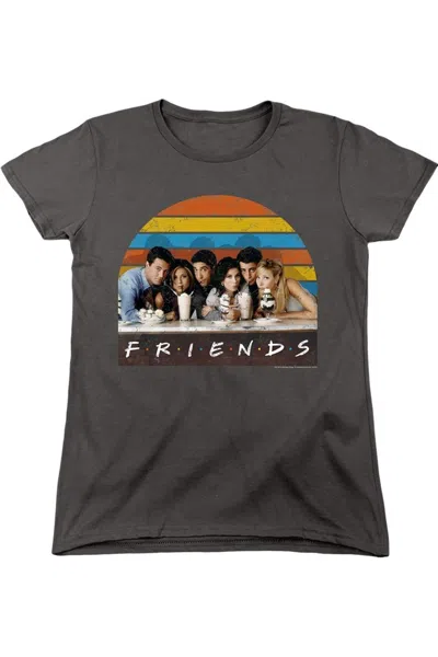 Gildan Friends Soda Fountain Short Sleeve Women´s Tee / T-shirt In Gray