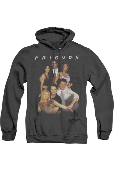 Gildan Friends Stand Together Adult Heather Hoodie / Hooded Sweatshirt In Black