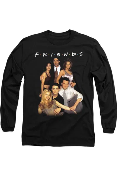 Gildan Friends Stand Together Long Sleeve Adult Tee / T-shirt In Black