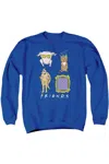 Gildan Friends Sybmols Adult Crewneck Sweatshirt In Blue