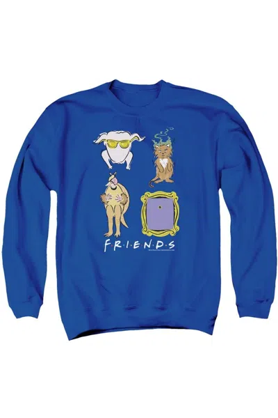 Gildan Friends Sybmols Adult Crewneck Sweatshirt In Blue