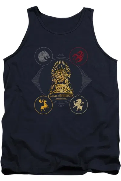 Gildan Game Of Thrones 4 Houses 4 The Throne Adult Tank Top In Blue