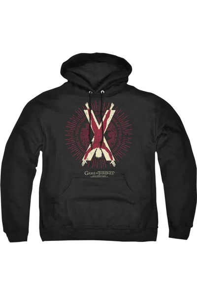 Gildan Game Of Thrones Bolton Burst Sigil Adult Pull Over Hoodie / Hooded Sweatshirt In Black