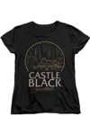 Gildan Game Of Thrones Castle Black Short Sleeve Women´s Tee / T-shirt In Black