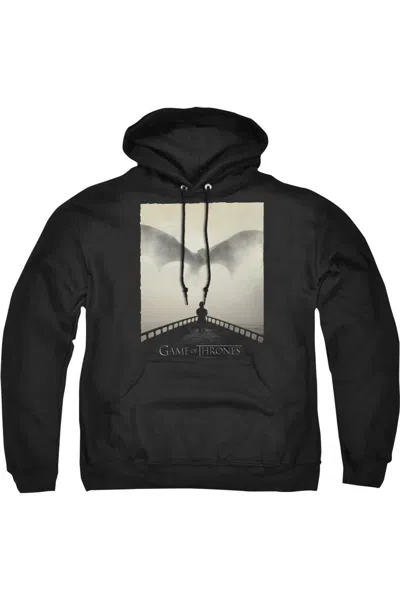 Gildan Game Of Thrones Dragon 1 Adult Pull Over Hoodie / Hooded Sweatshirt In Black