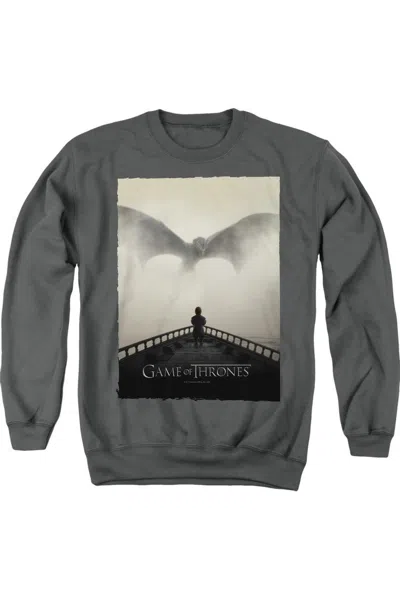 Gildan Game Of Thrones Dragon 2 Adult Crewneck Sweatshirt In Pink