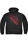 Gildan Game Of Thrones Fire And Blood Dragon Adult Pull Over Hoodie / Hooded Sweatshirt In Black