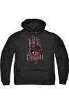 Gildan Game Of Thrones Fire Cannot Kill A Dragon Adult Pull Over Hoodie / Hooded Sweatshirt In Black