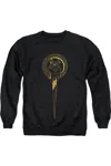 Gildan Game Of Thrones Hand Of The King Icon Adult Crewneck Sweatshirt In Black