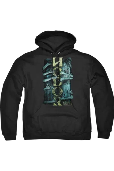 Gildan Game Of Thrones Hodor Adult Pull Over Hoodie / Hooded Sweatshirt In Black