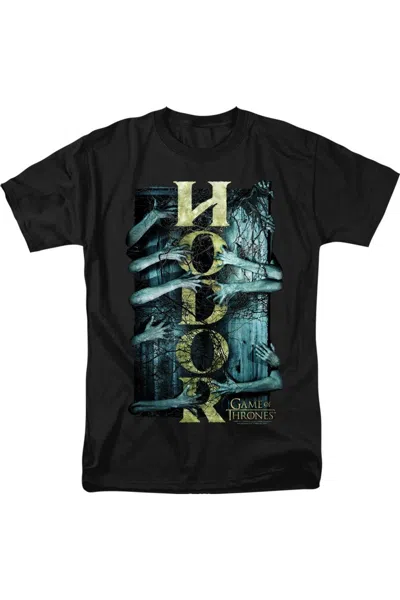 Gildan Game Of Thrones Hodor Short Sleeve Adult Tall Tee / T-shirt In Black