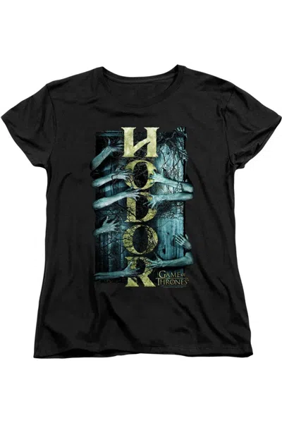 Gildan Game Of Thrones Hodor Short Sleeve Women´s Tee / T-shirt In Black